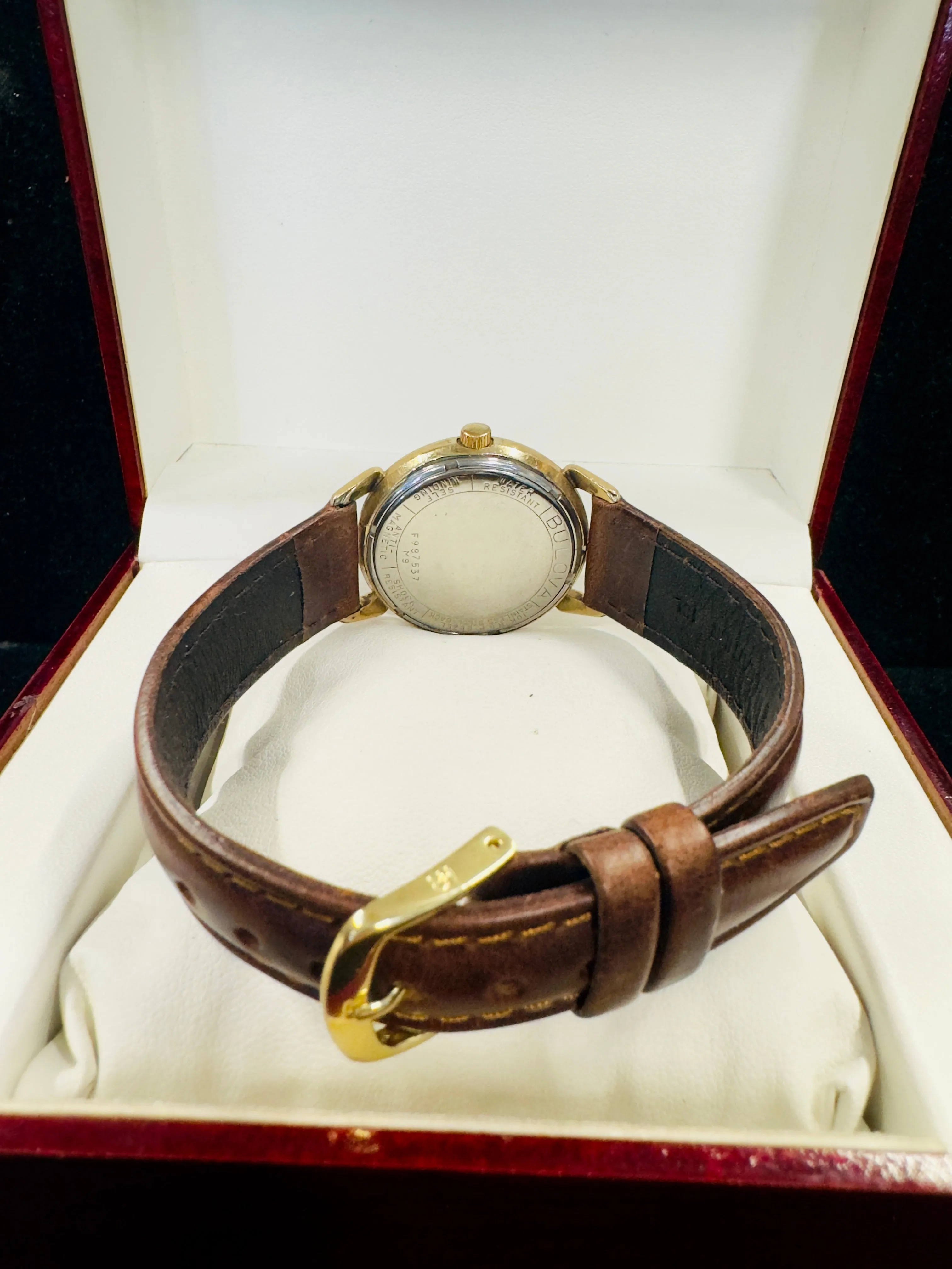 Bulova Vintage 1950s Military Style Gold Tone Men's WristWatch- $6.5K APR w/ COA
