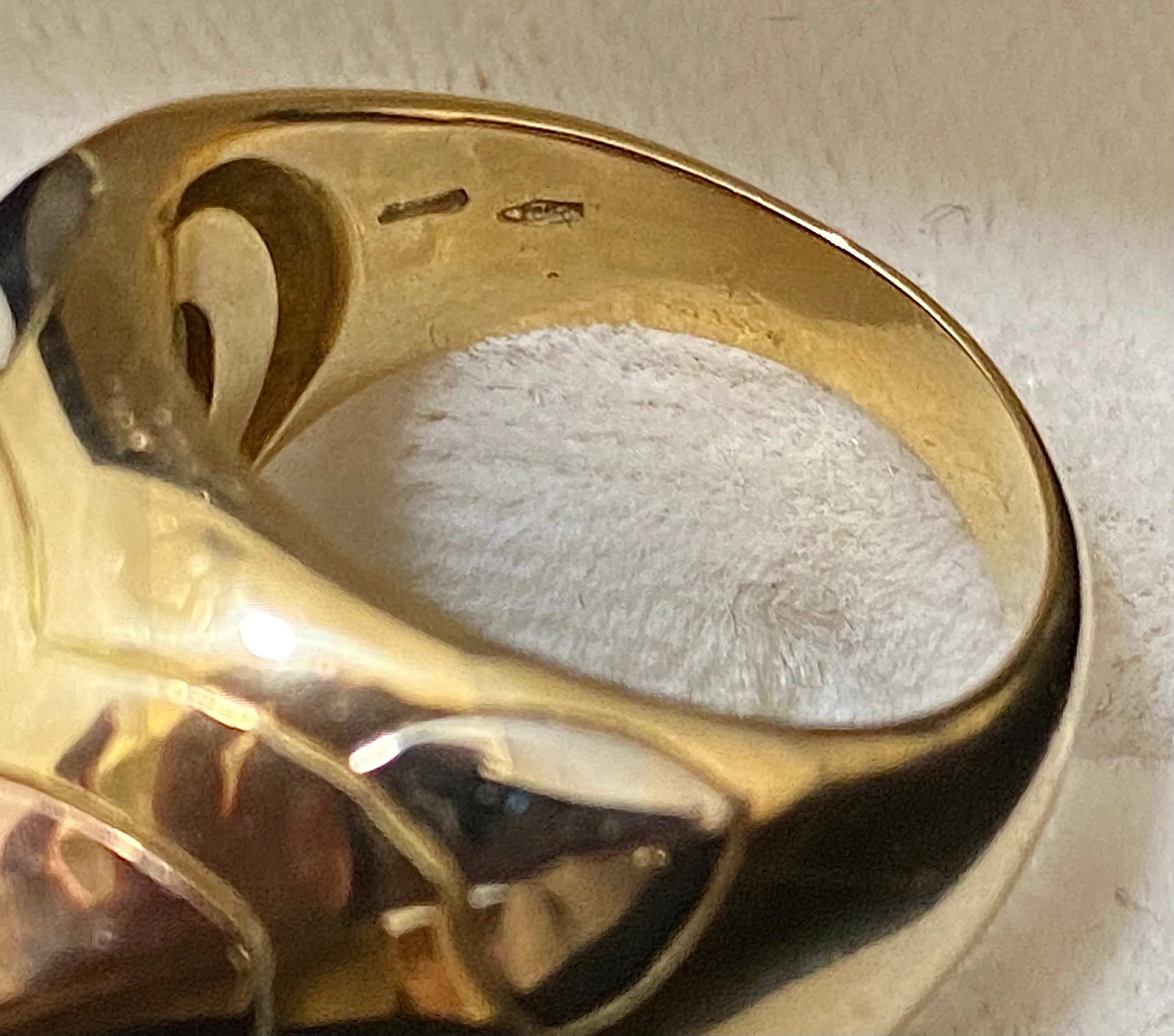 BVLGARI Antique Design Tri- Gold Pyramid Ring - $15K Appraisal Value w/CoA}