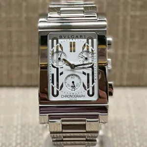 Bvlgari Jumbo Chronograph w/ Art Deco Style Dial Men's Watch - $10K APR w/ COA!!
