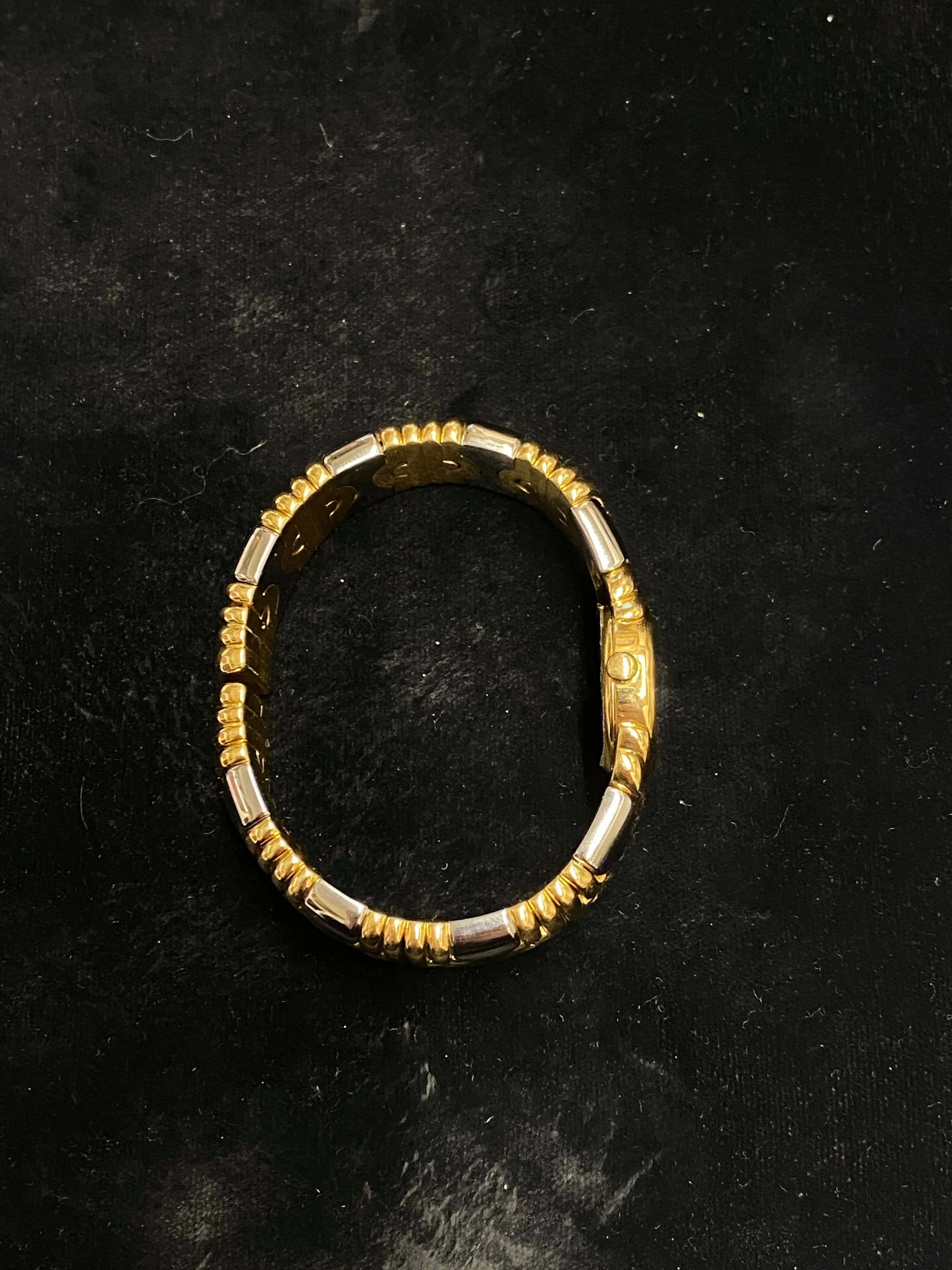 BVLGARI Parentesi Two-Tone 18k Yellow Gold And Stainless Steel Ladies Cuff Wristwatch - $30K Appraisal Value! ✓