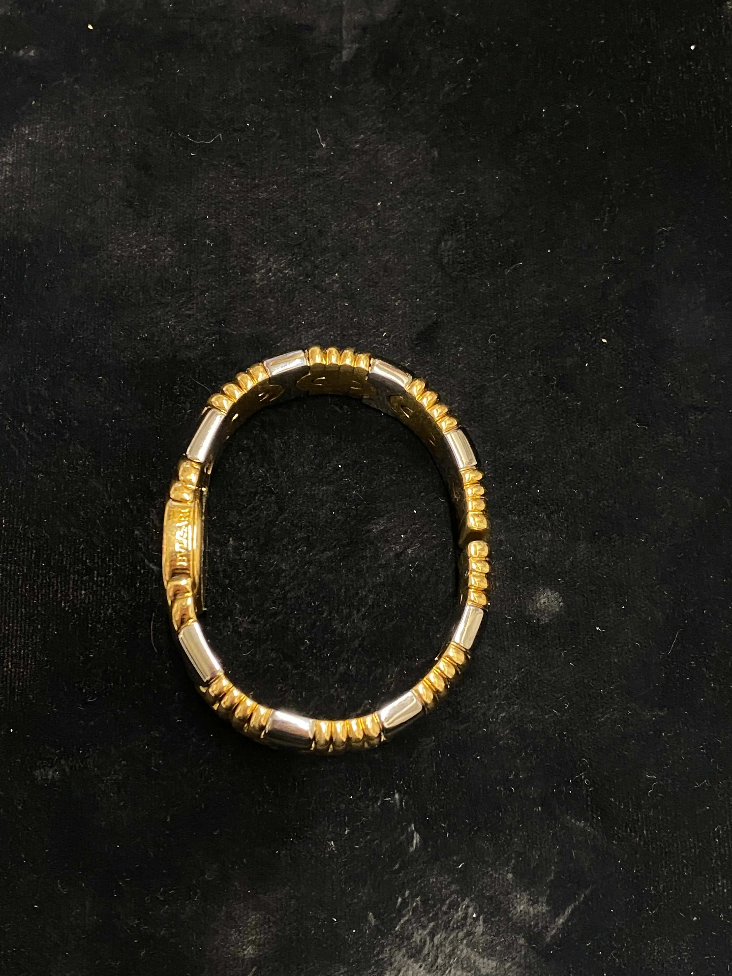 BVLGARI Parentesi Two-Tone 18k Yellow Gold And Stainless Steel Ladies Cuff Wristwatch - $30K Appraisal Value! ✓
