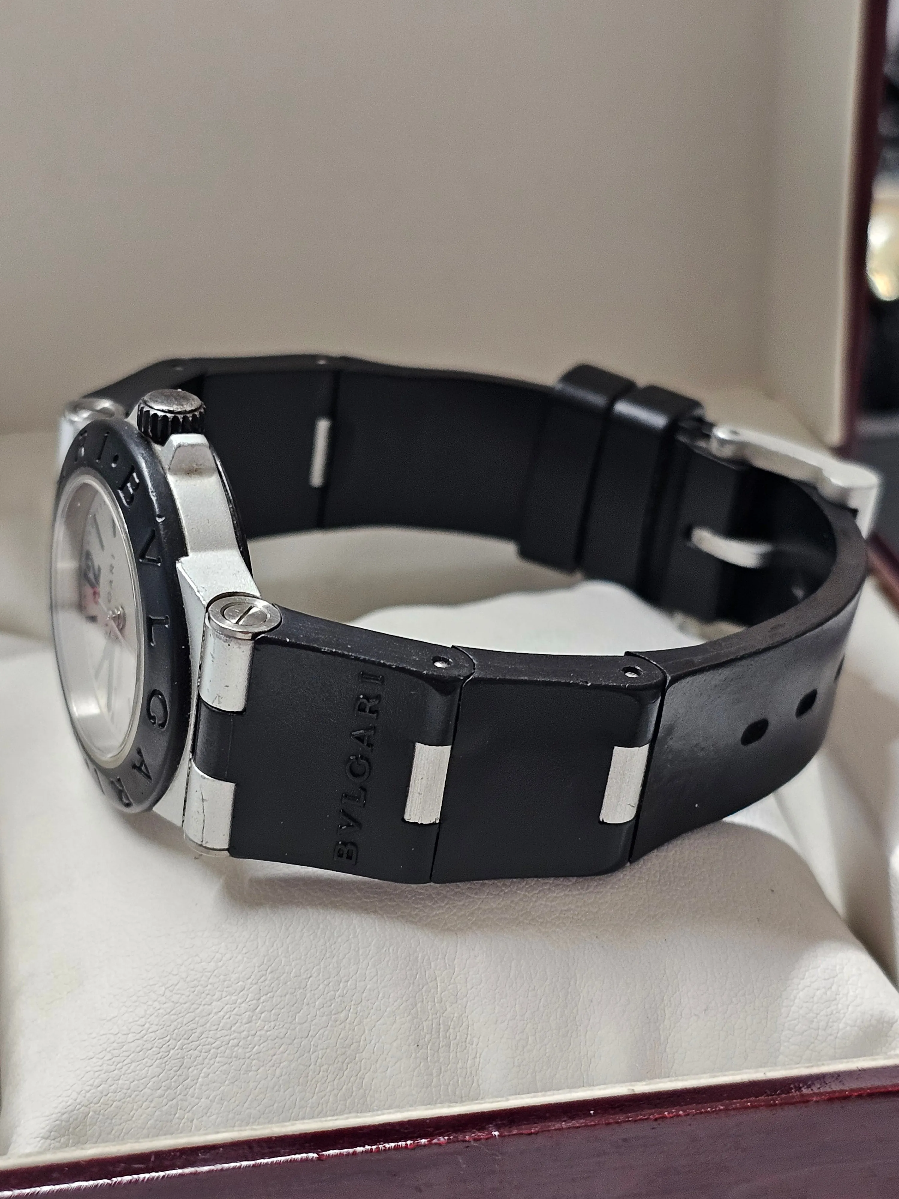BVLGARI Sport Diving Men's Watch Aluminum&Rubber Date Feature - $10K APR w/ COA!