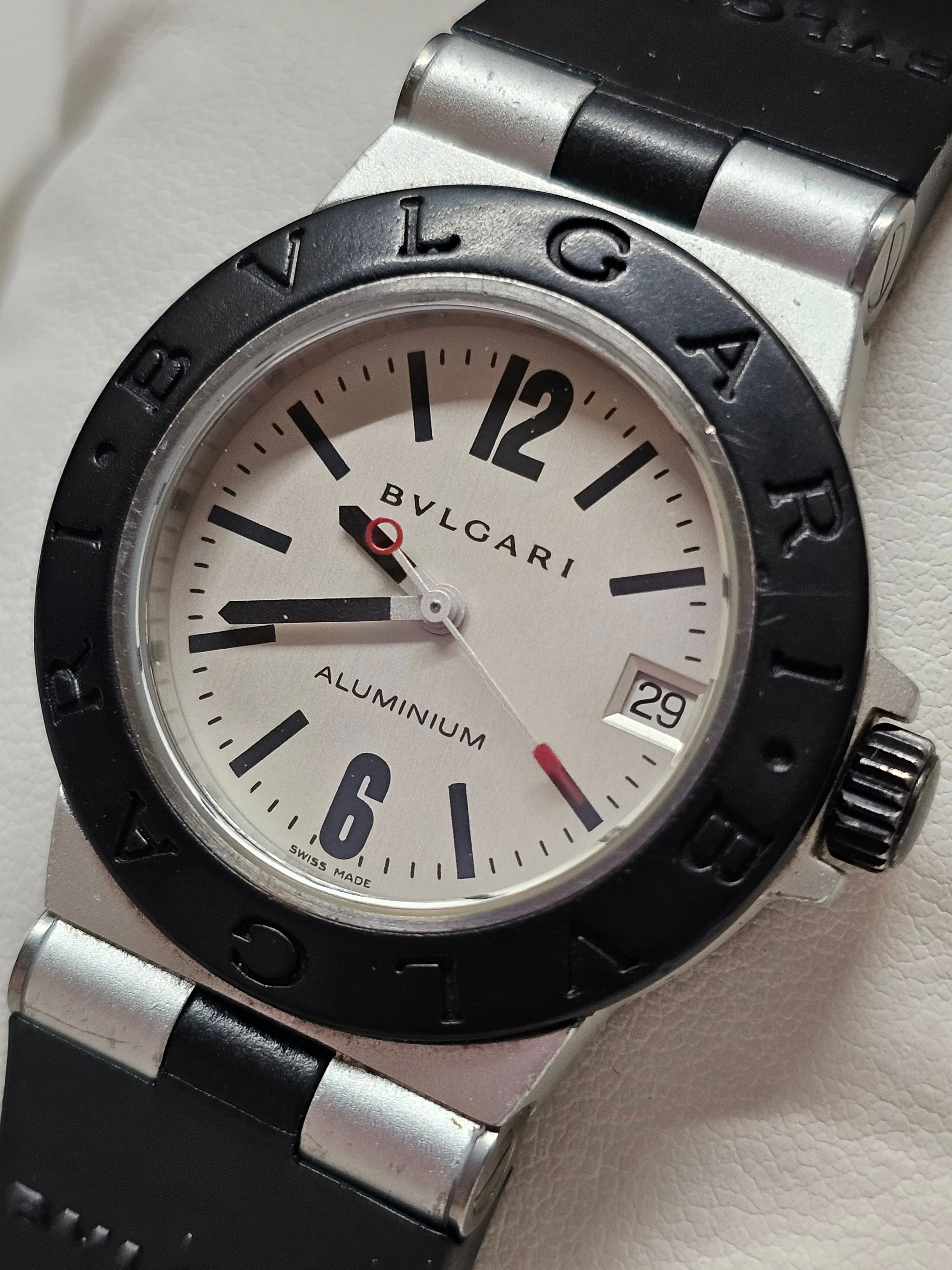 BVLGARI Sport Diving Men's Watch Aluminum&Rubber Date Feature - $10K APR w/ COA!