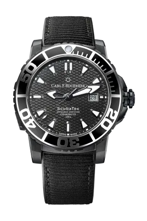 Carl F. Bucherer Patravi Scubatec Black Stainless Steel Men's Watch