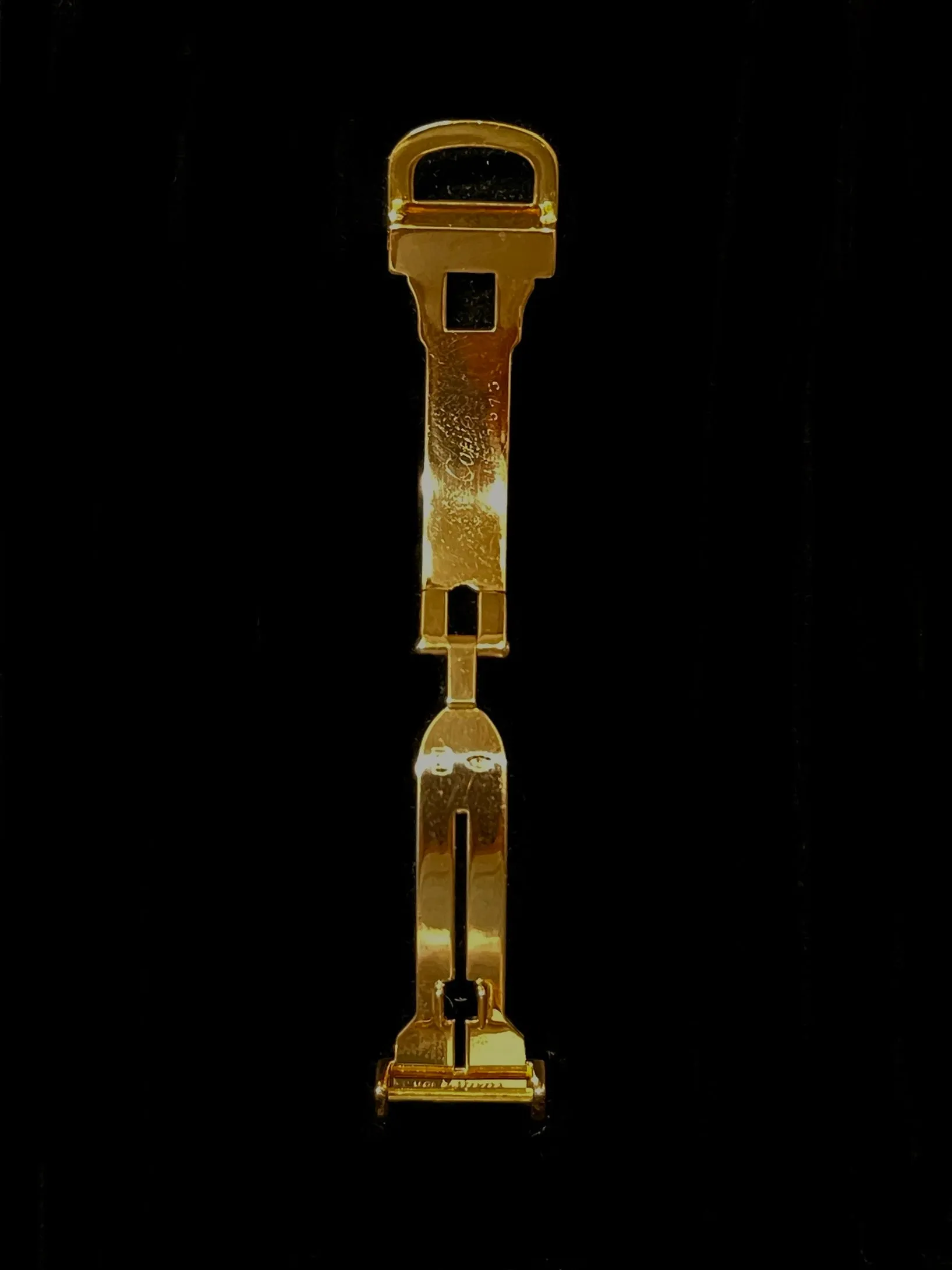 Cartier 18K Yellow Gold Antique Design Watch Deployment Buckle- $12K APR w/ CoA!