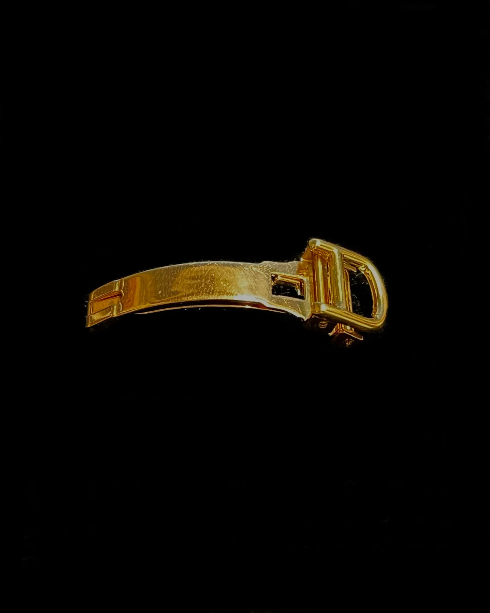 Cartier 18K Yellow Gold Antique Design Watch Deployment Buckle- $12K APR w/ CoA!