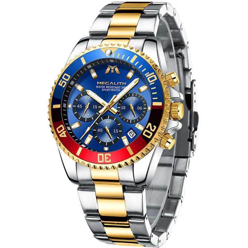 Chronograph Watch | Stainless Steel Band | 8046M