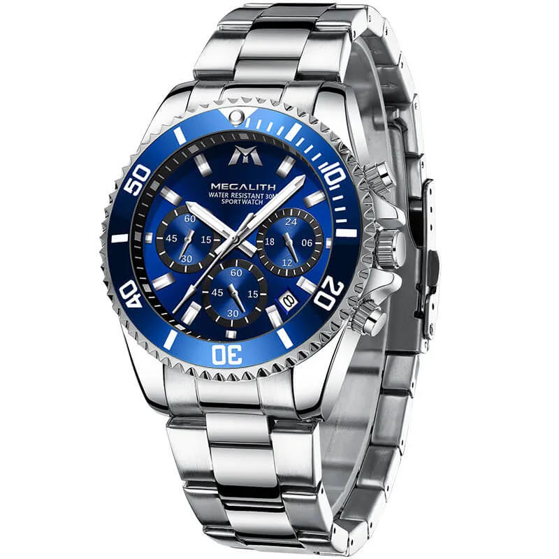 Chronograph Watch | Stainless Steel Band | 8046M