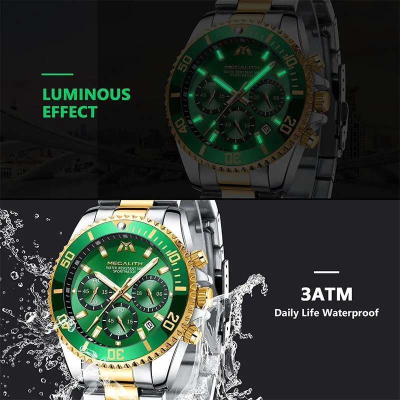 Chronograph Watch | Stainless Steel Band | 8046M