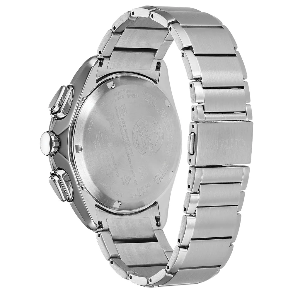 Citizen Mens Eco-Drive Proximity Pryzm Blue Dial Silver Stainless Steel Strap Watch - BZ1021-54L