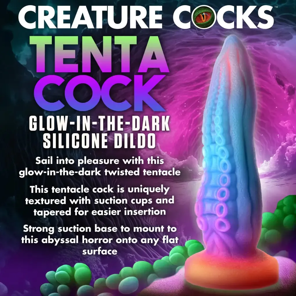 Creature Cocks Tenta-Cock Glow-in-the-Dark Silicone Dildo