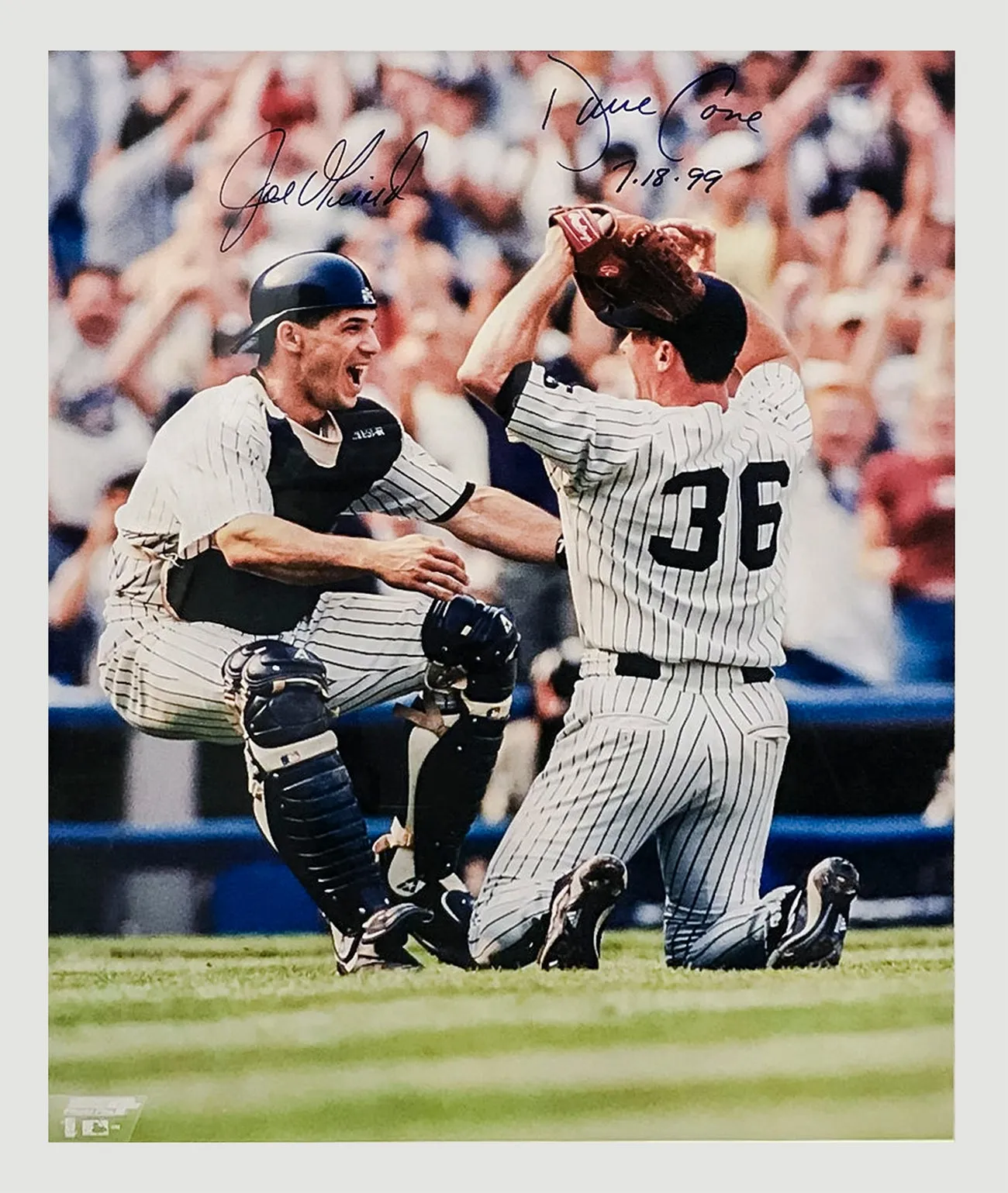 ''David Cone & Joe Girardi'' C.1999 Signed Perfect Game Photo -$5K APR W/CoA