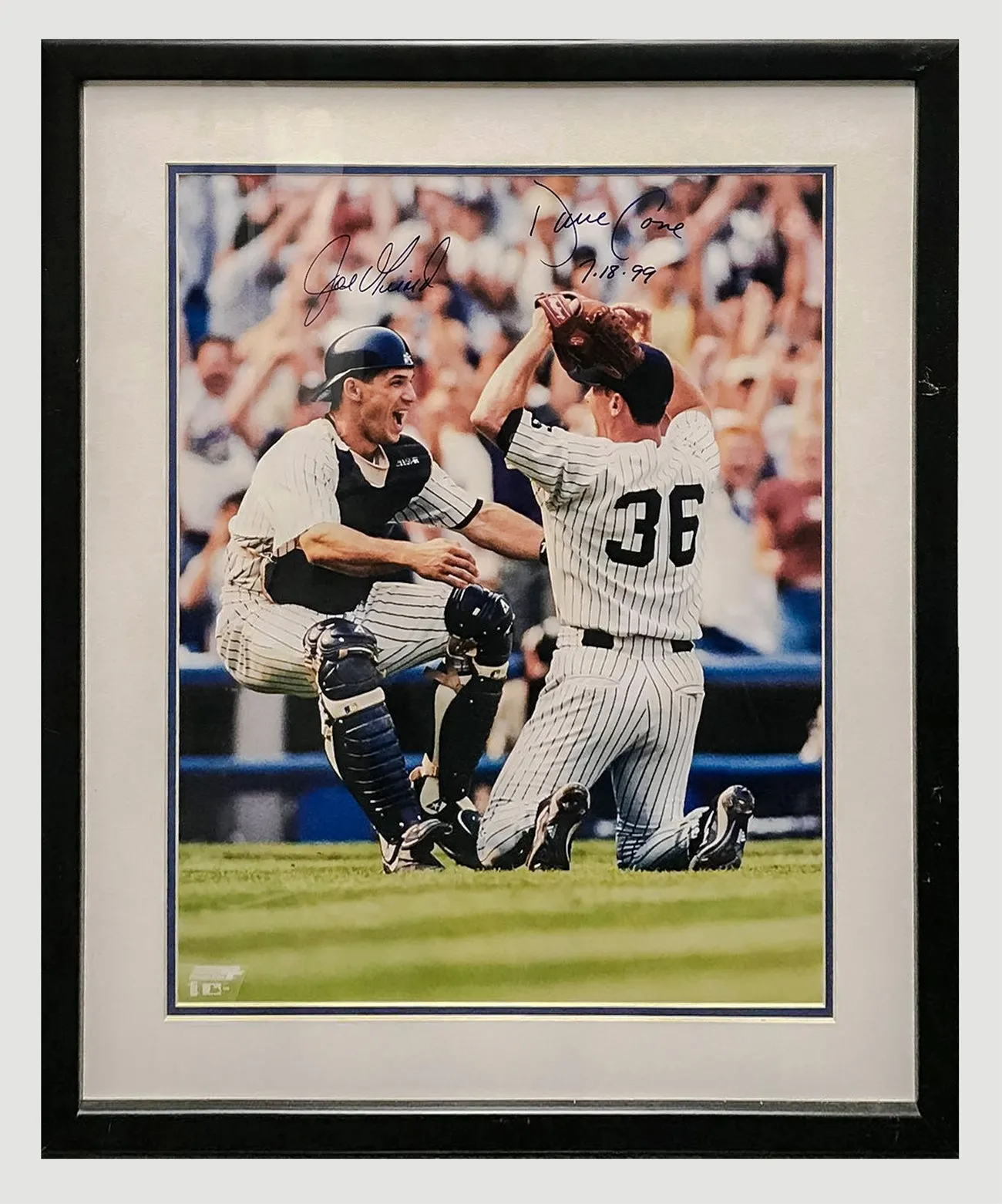 ''David Cone & Joe Girardi'' C.1999 Signed Perfect Game Photo -$5K APR W/CoA