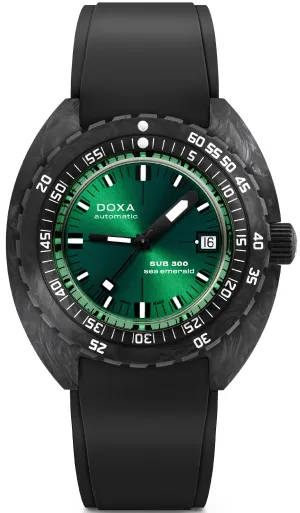 Doxa SUB 300 Carbon Sea Emerald Rubber