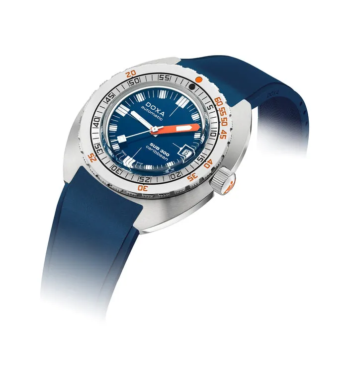 DOXA Sub 300 Caribbean Rubber - 821.10.201.10