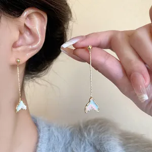 Earring Long High End Versatile Temperament Fishtail HXLA1301