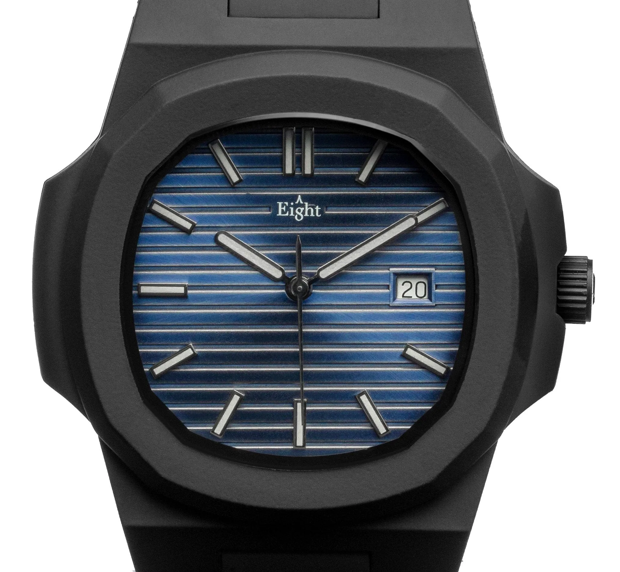 Eight Kuwait Polycarbon Blue Marine 40.5 MM Swiss Quartz Unisex