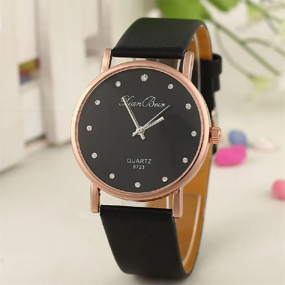 Fashion PU Leather Wristwatch For Women