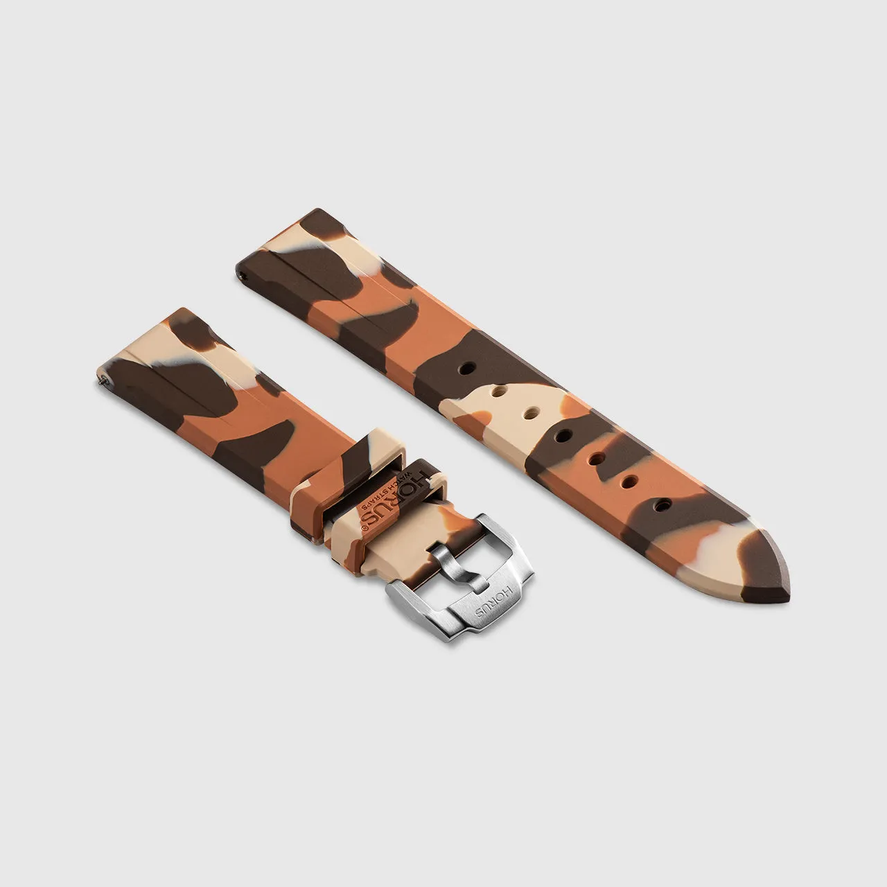 FKM Rubber Strap for Panerai Luminor - Desert Camo