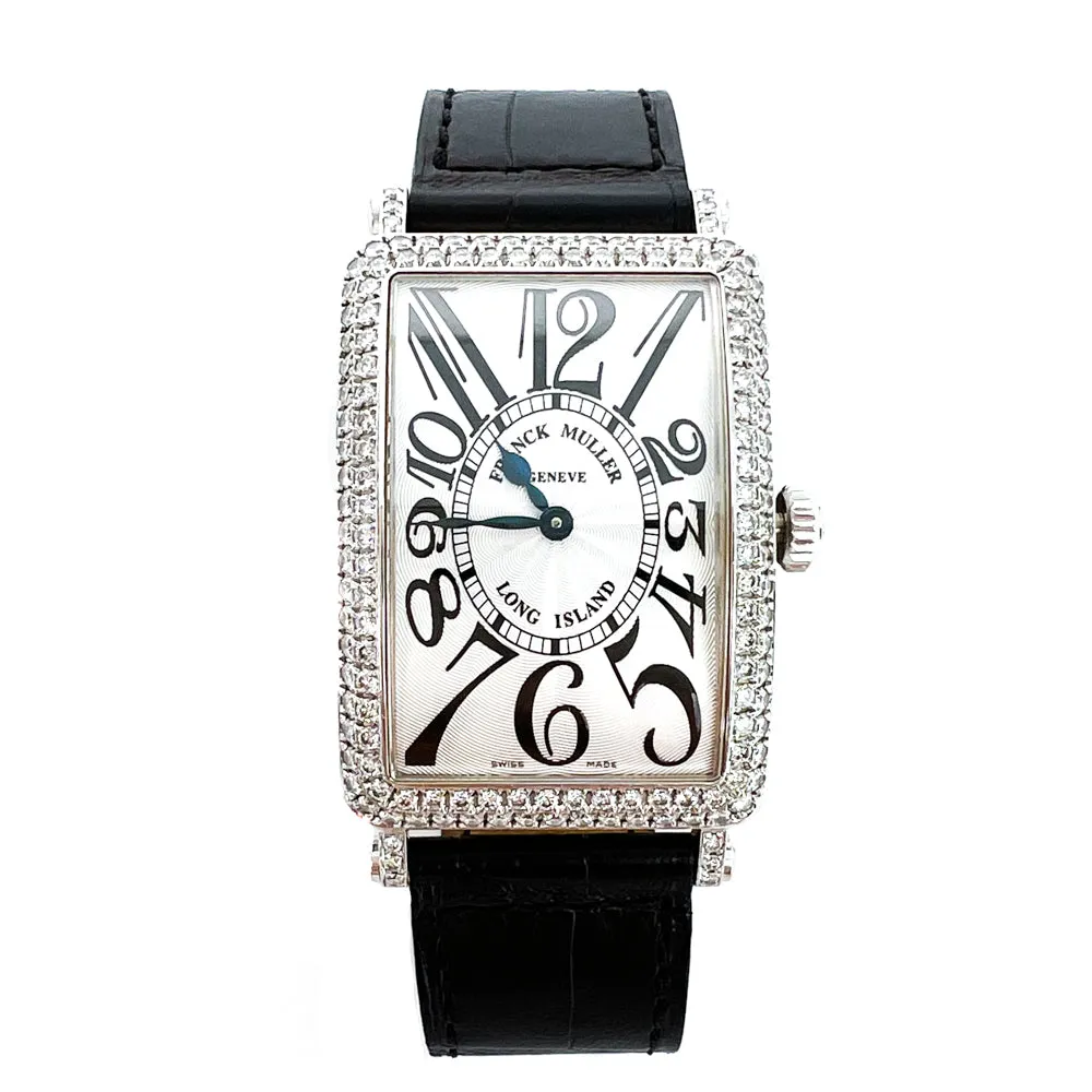 Franck Muller 18k White Gold Long Island Diamond Watch