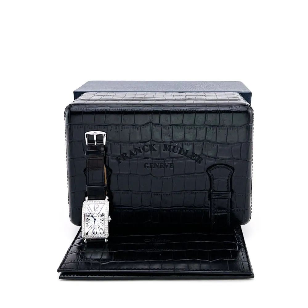 Franck Muller 18k White Gold Long Island Diamond Watch