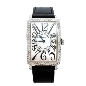 Franck Muller 18k White Gold Long Island Diamond Watch