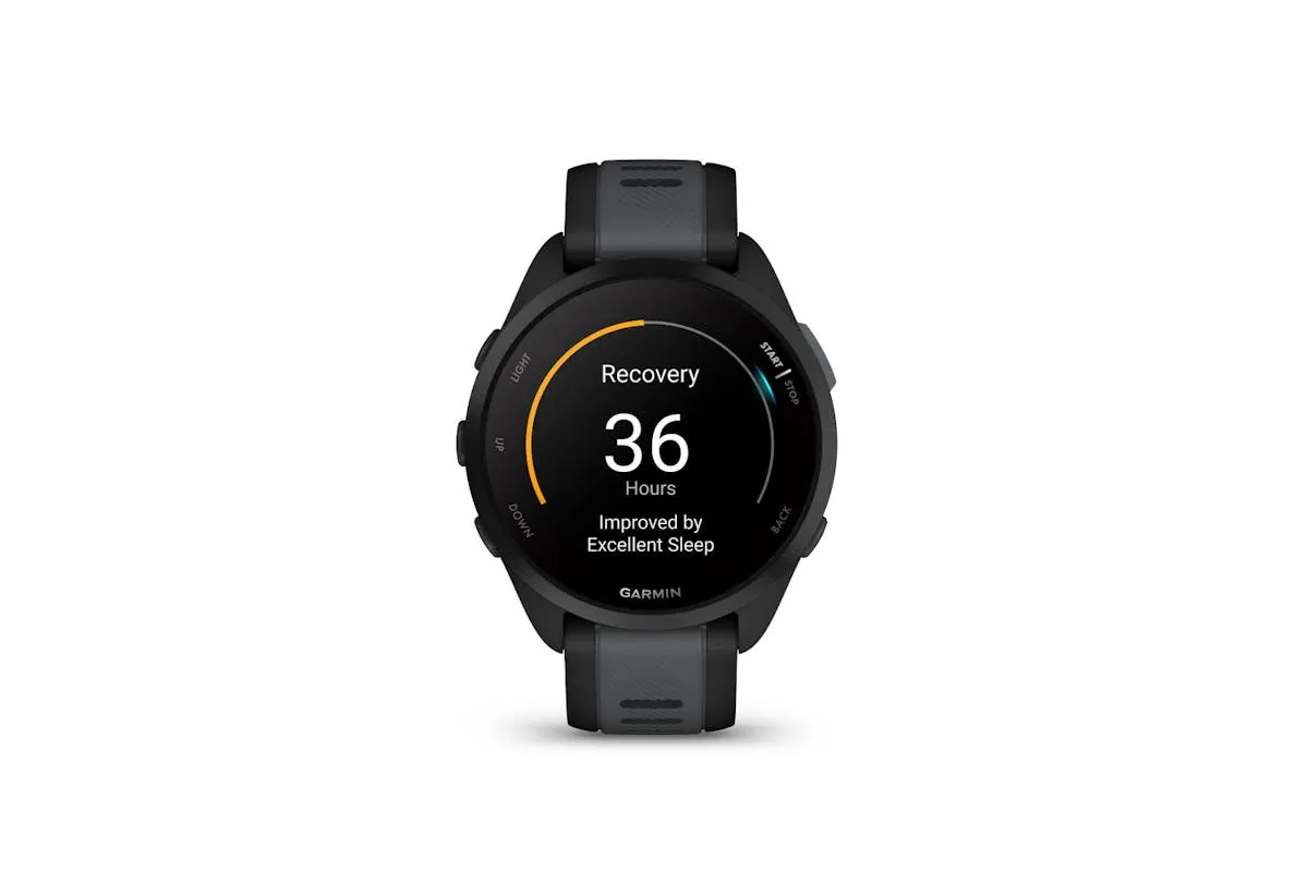 Garmin Forerunner 165 | 43mm | Black/Slate Grey