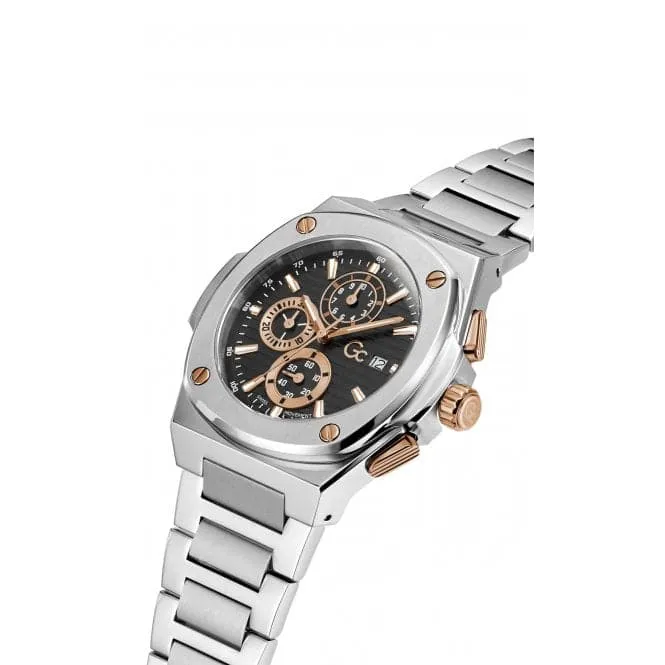GC Gents Coussin Shape Silver Watch Y99001G2MF