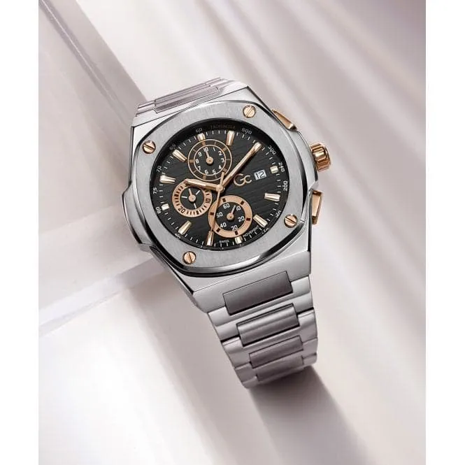 GC Gents Coussin Shape Silver Watch Y99001G2MF