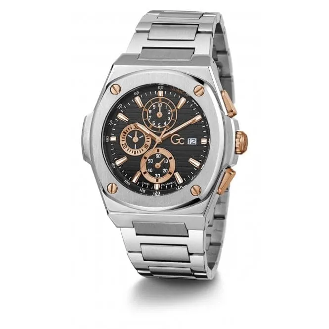 GC Gents Coussin Shape Silver Watch Y99001G2MF