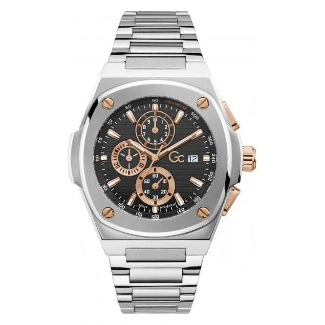 GC Gents Coussin Shape Silver Watch Y99001G2MF