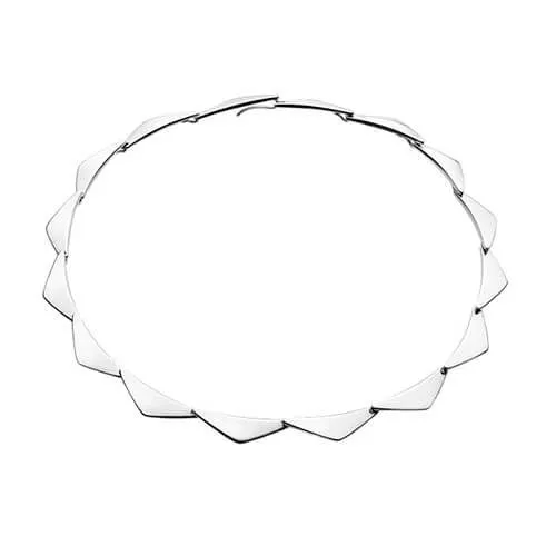 Georg Jensen Silver Peak Necklace