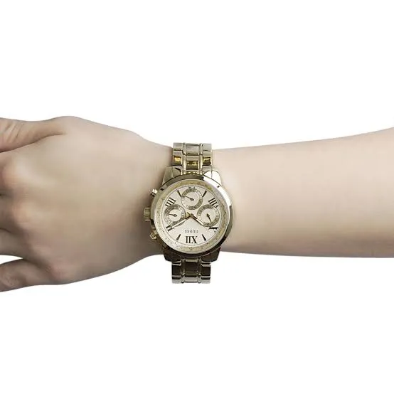 Guess Mini Sunrise Diamond Silver-Tone Ladies Watch W0623L1