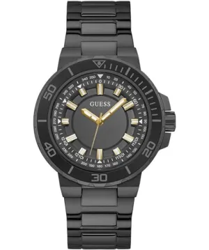 GUESS Track Collection Analog Black Dial Men's Watch