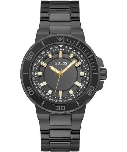 GUESS Track Collection Analog Black Dial Men's Watch