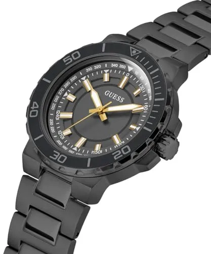 GUESS Track Collection Analog Black Dial Men's Watch