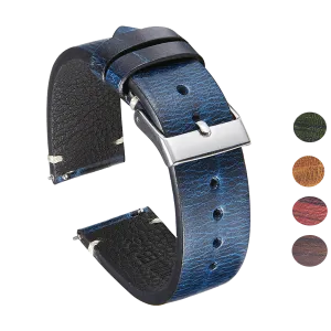 Halifax Watch Bands - Vintage Woodgrain Leather