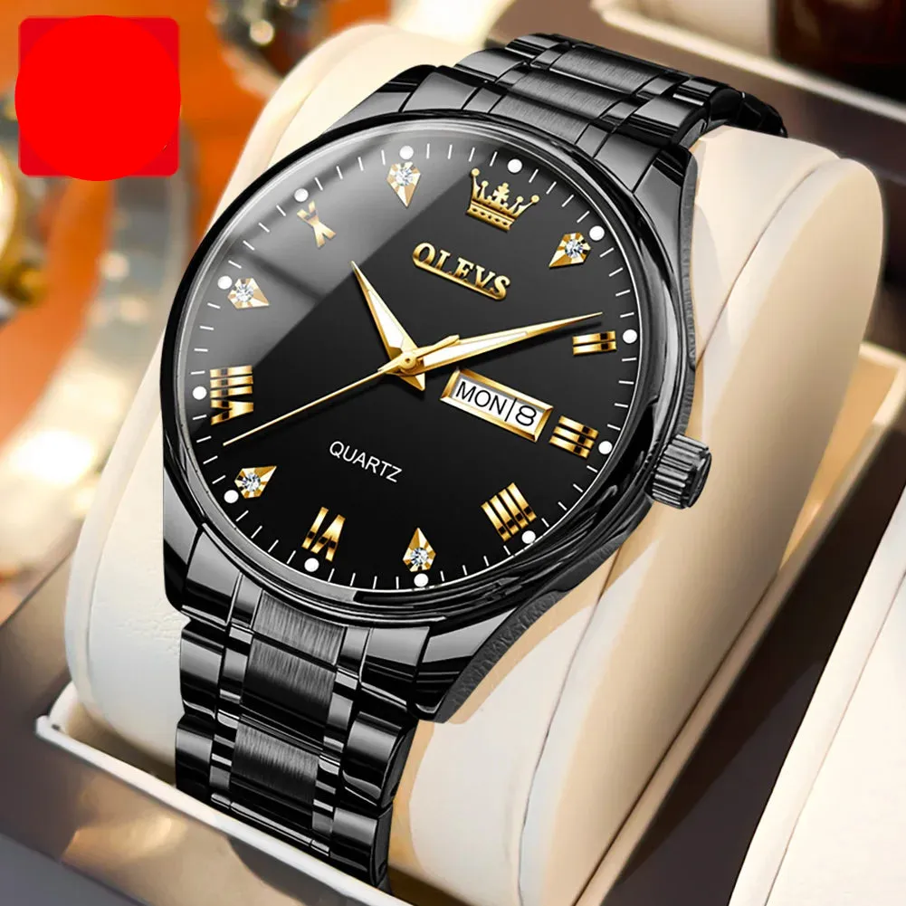 High Quality Luxury Couple Watch Stainless Steel Waterproof
