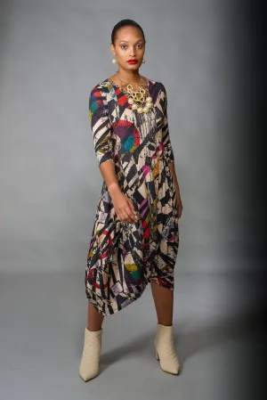 Kozan, Knit, Demi Midi Dress in Gallery Print