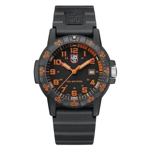 Luminox Men's Leatherback Sea Turtle Giant 0320 Series Black Polyurethane Strap Black Analog Dial Quartz Watch - XS.0329