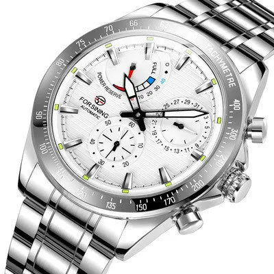 Luxury Stainless Steel Power Reservice Automatic Self-wind Mechanical Designer Wrist Watches Men's mechanical watches