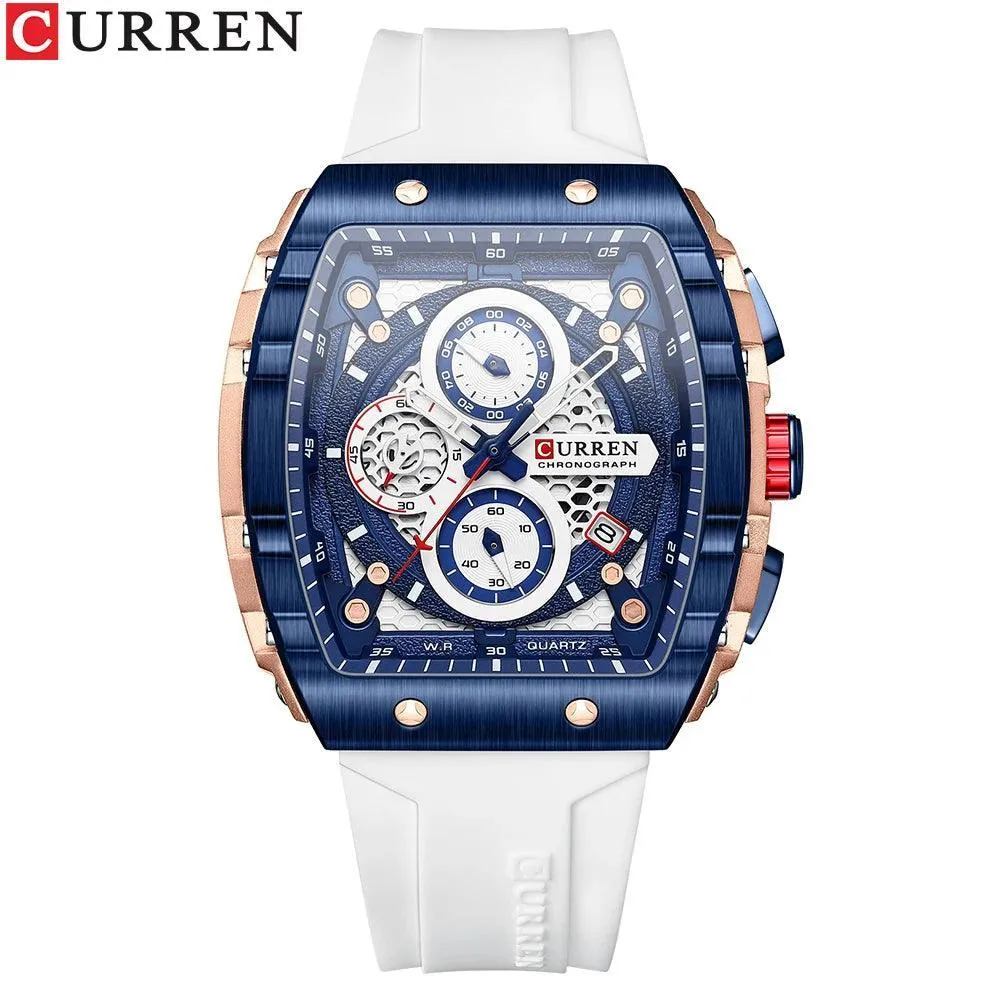 Luxury Waterproof Chronograph Watch for Men: Stylish Timepiece with Luminous Hands
