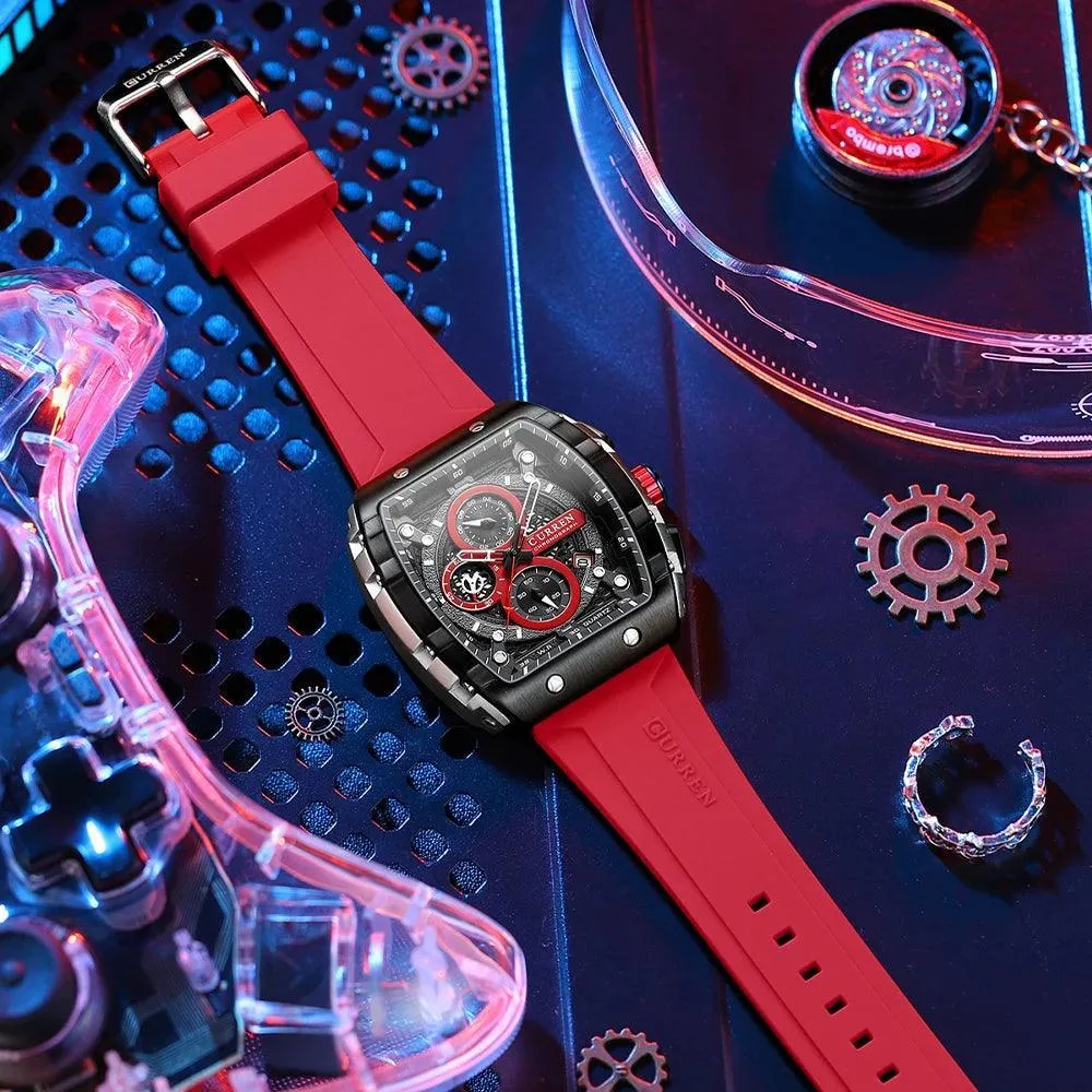 Luxury Waterproof Chronograph Watch for Men: Stylish Timepiece with Luminous Hands