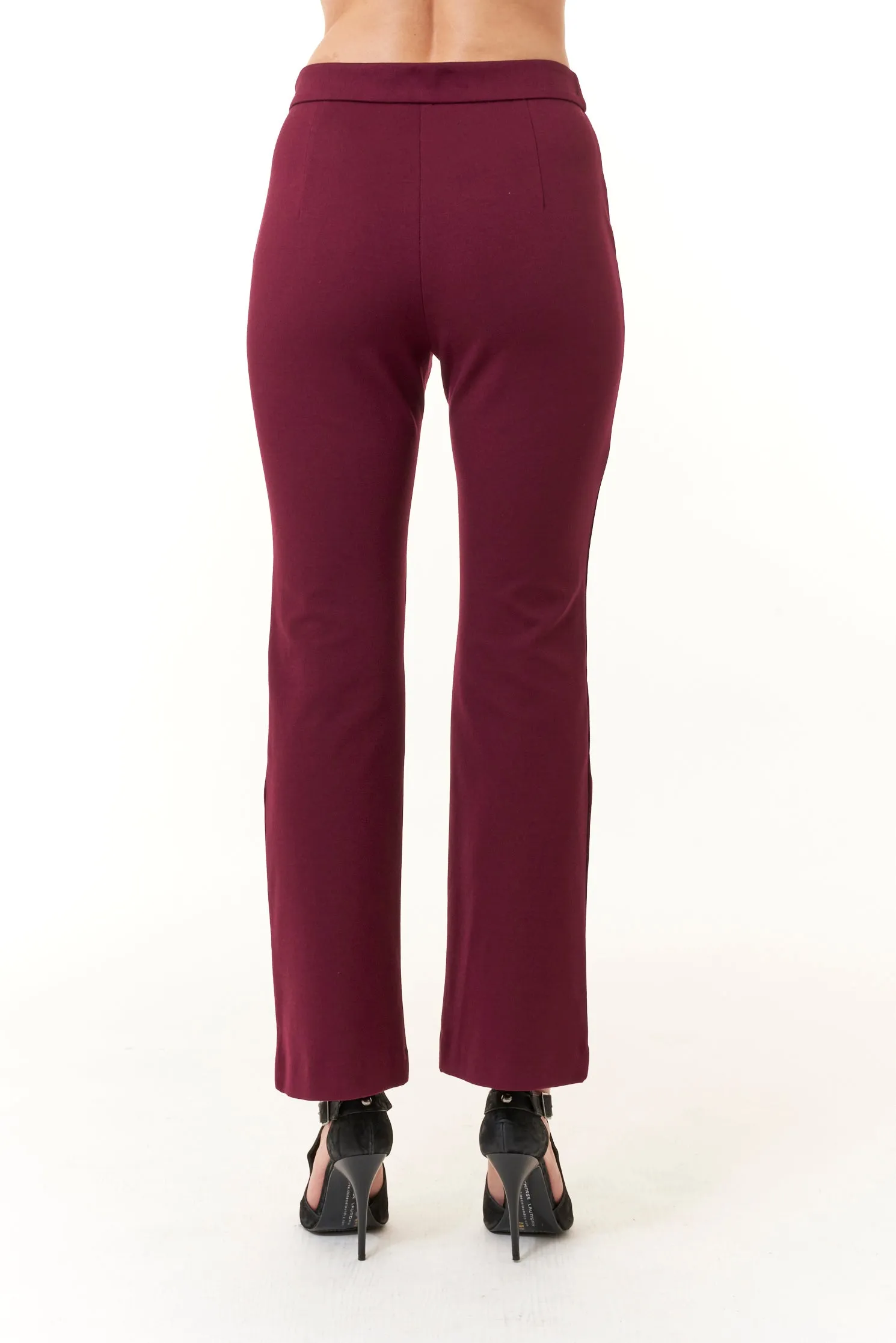 Maliparmi, Comfy Jersey, flare trousers-Italian Designer Collection