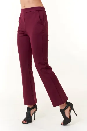 Maliparmi, Comfy Jersey, flare trousers-Italian Designer Collection