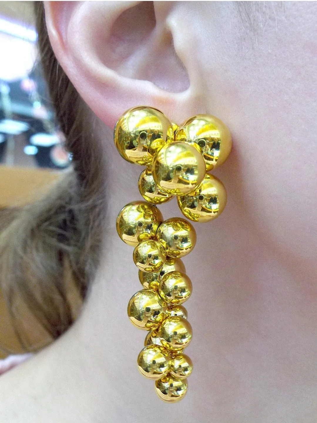 Marina B 'Atomo' 18K Gold Drop Earrings ASC5428