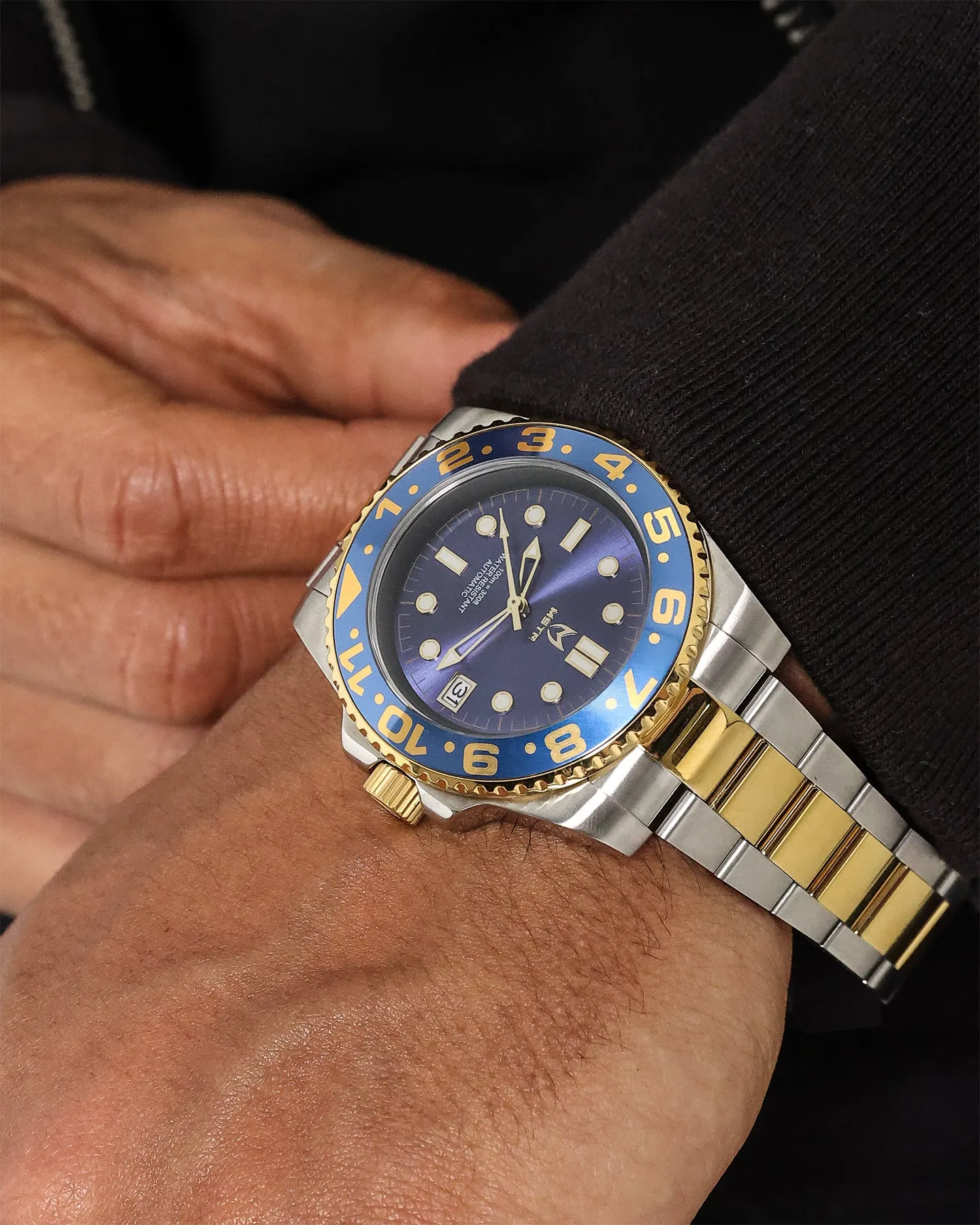 MEISTER VO116SS Voyager Watch Silver/Blue