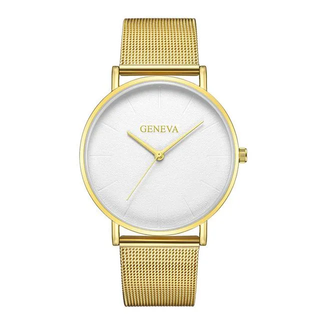 Men or Women Bayan Kol Saati Fashion  watch - Rose Gold, Silver, or Gold