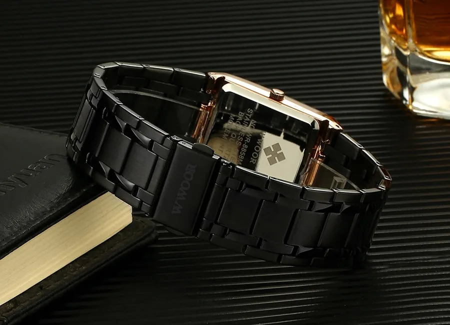 Men Square Waterproof Wristwatch