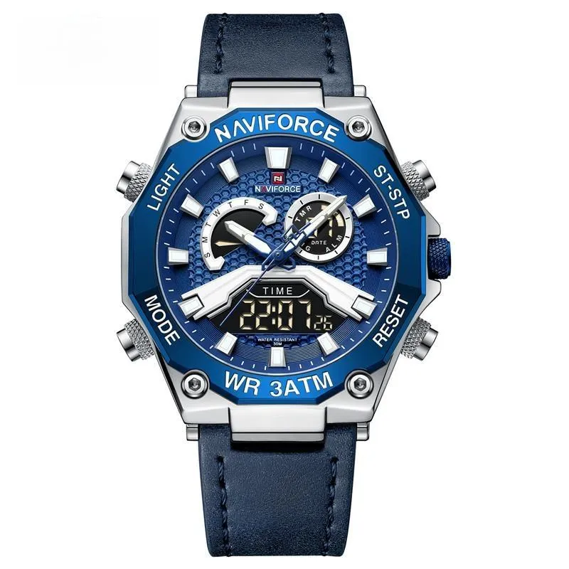 Men Watches Dual Display Digital Chronograph Male  Waterproof Wristwatches